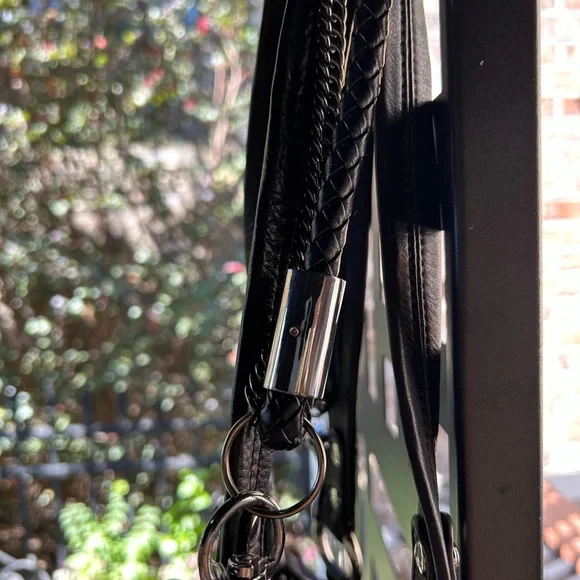 B. Makowsky Black Leather Large Tote - Picture 3 of 11